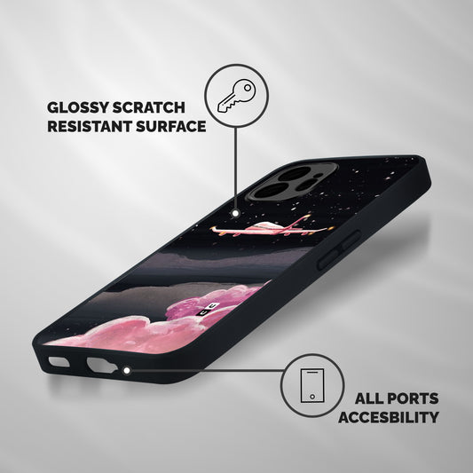 Fly Pink Shockproof Hybrid Protection (Metal + TPU) Back Case Cover