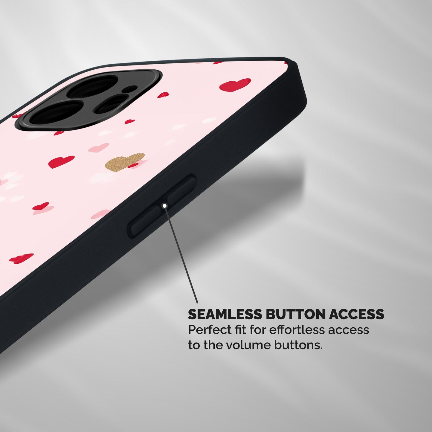 Flying Hearts Shockproof Hybrid Protection (Metal + TPU) Back Case Cover