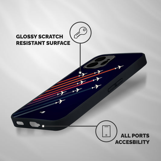 Flying Planes Shockproof Hybrid Protection (Metal + TPU) Back Case Cover