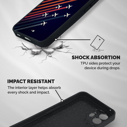 Flying Planes Shockproof Hybrid Protection (Metal + TPU) Back Case Cover