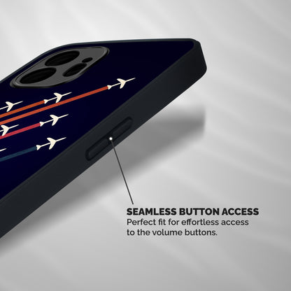 Flying Planes Shockproof Hybrid Protection (Metal + TPU) Back Case Cover