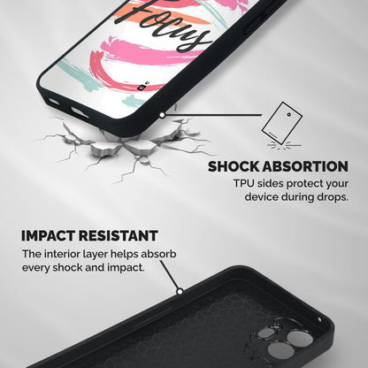 Focus Colours Shockproof Hybrid Protection (Metal + TPU) Back Case Cover