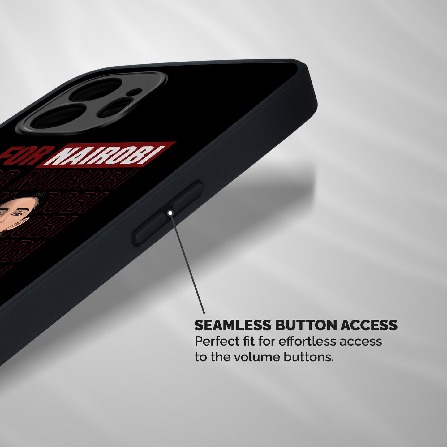 For Nairobi Money Heist Shockproof Hybrid Protection (Metal + TPU) Back Case Cover