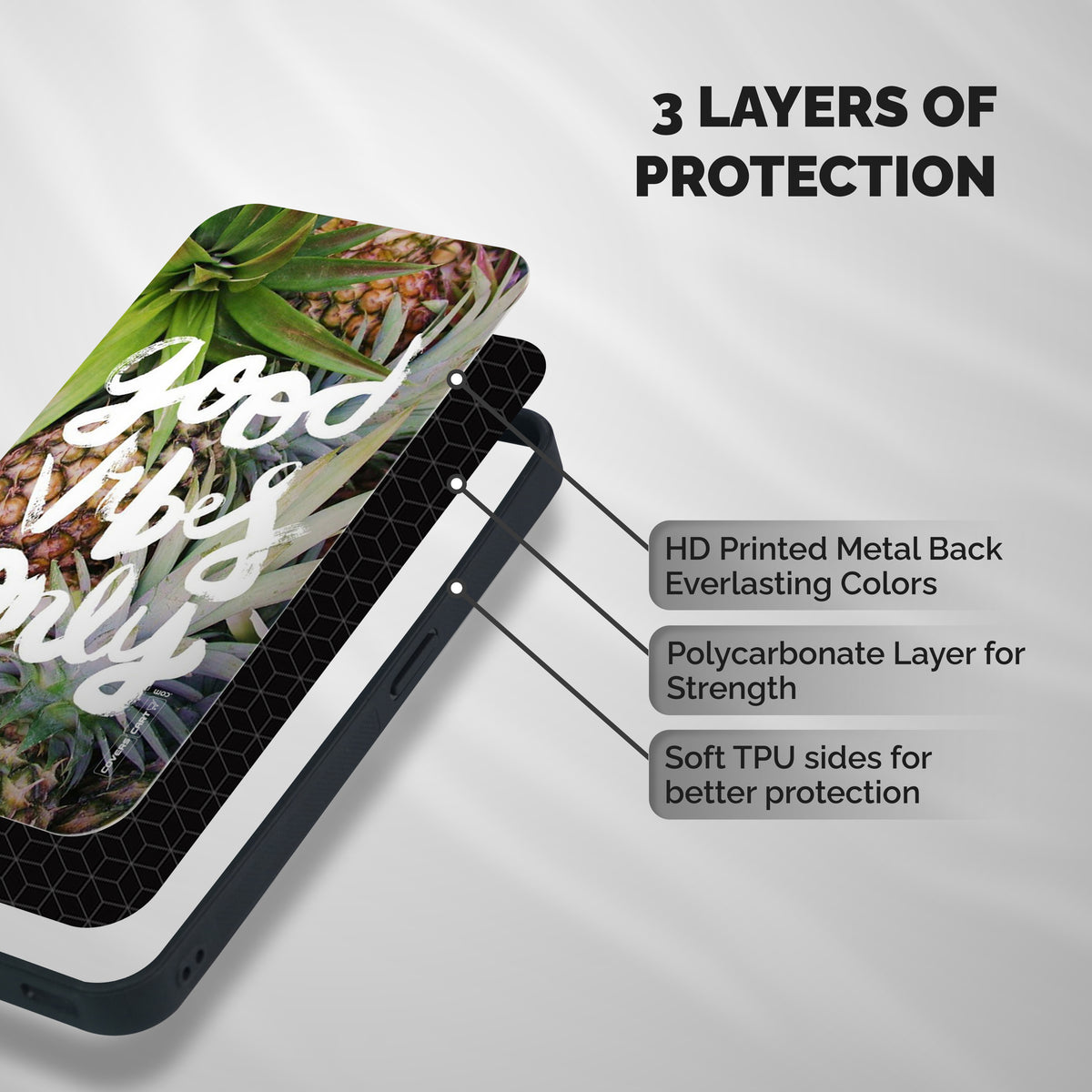 Forest Vibes Shockproof Hybrid Protection (Metal + TPU) Back Case Cover