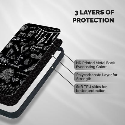 Forever Moment Shockproof Hybrid Protection (Metal + TPU) Back Case Cover
