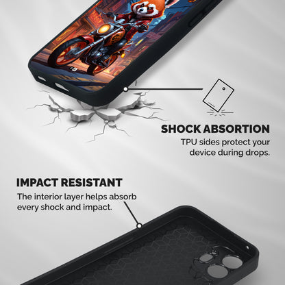 Fox Rider Shockproof Hybrid Protection (Metal + TPU) Back Case Cover