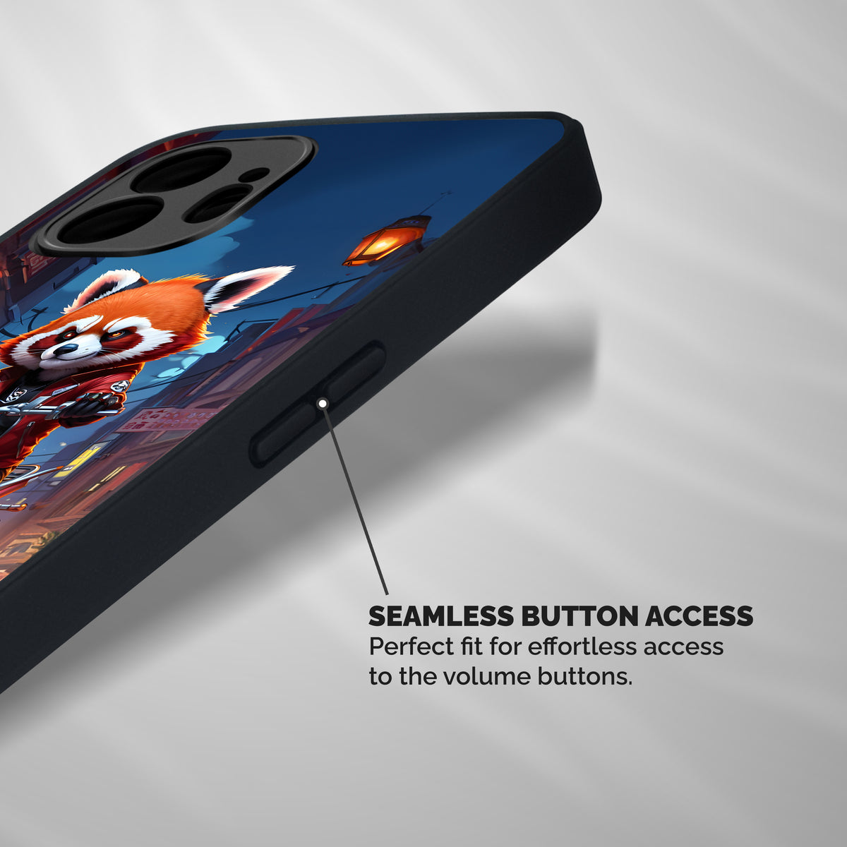 Fox Rider Shockproof Hybrid Protection (Metal + TPU) Back Case Cover