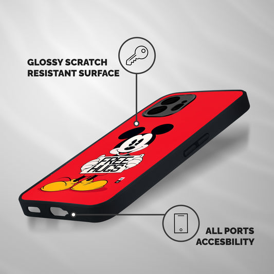 Free Hugs Shockproof Hybrid Protection (Metal + TPU) Back Case Cover