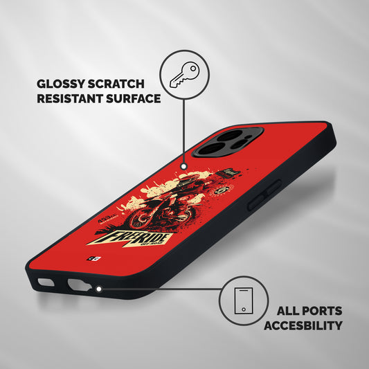 Free Ride Shockproof Hybrid Protection (Metal + TPU) Back Case Cover