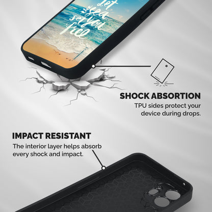 Free Sea Shockproof Hybrid Protection (Metal + TPU) Back Case Cover