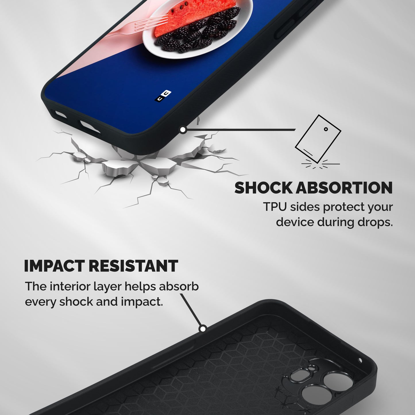 Fresh Fruit Season Shockproof Hybrid Protection (Metal + TPU) Back Case Cover