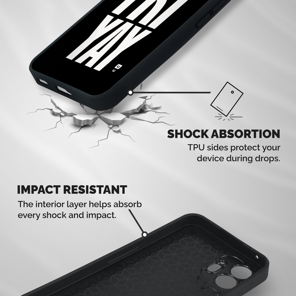 Fri Yay Shockproof Hybrid Protection (Metal + TPU) Back Case Cover