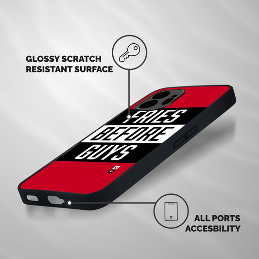Fries Love Stripes Shockproof Hybrid Protection (Metal + TPU) Back Case Cover