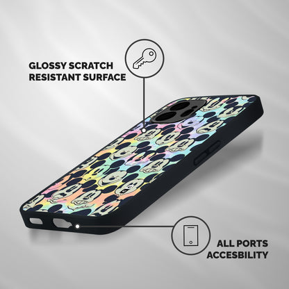 Fun Rainbow Faces Shockproof Hybrid Protection (Metal + TPU) Back Case Cover
