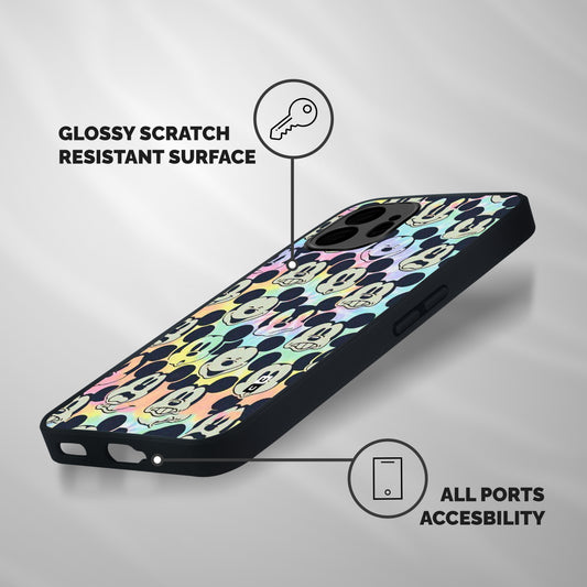 Fun Rainbow Faces Shockproof Hybrid Protection (Metal + TPU) Back Case Cover