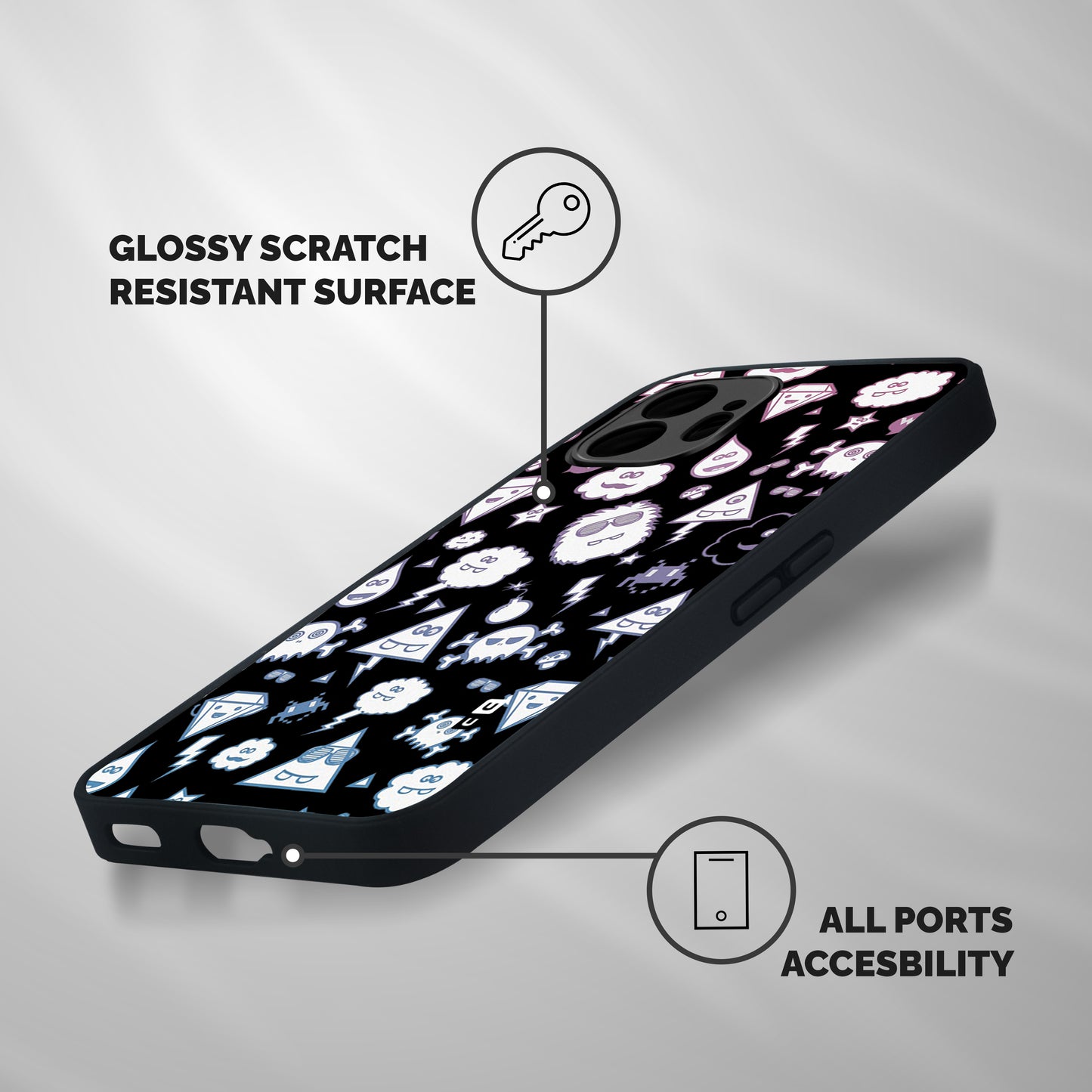Funny Faces Shockproof Hybrid Protection (Metal + TPU) Back Case Cover