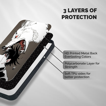 Fushiguro Demon Dog Shockproof Hybrid Protection (Metal + TPU) Back Case Cover