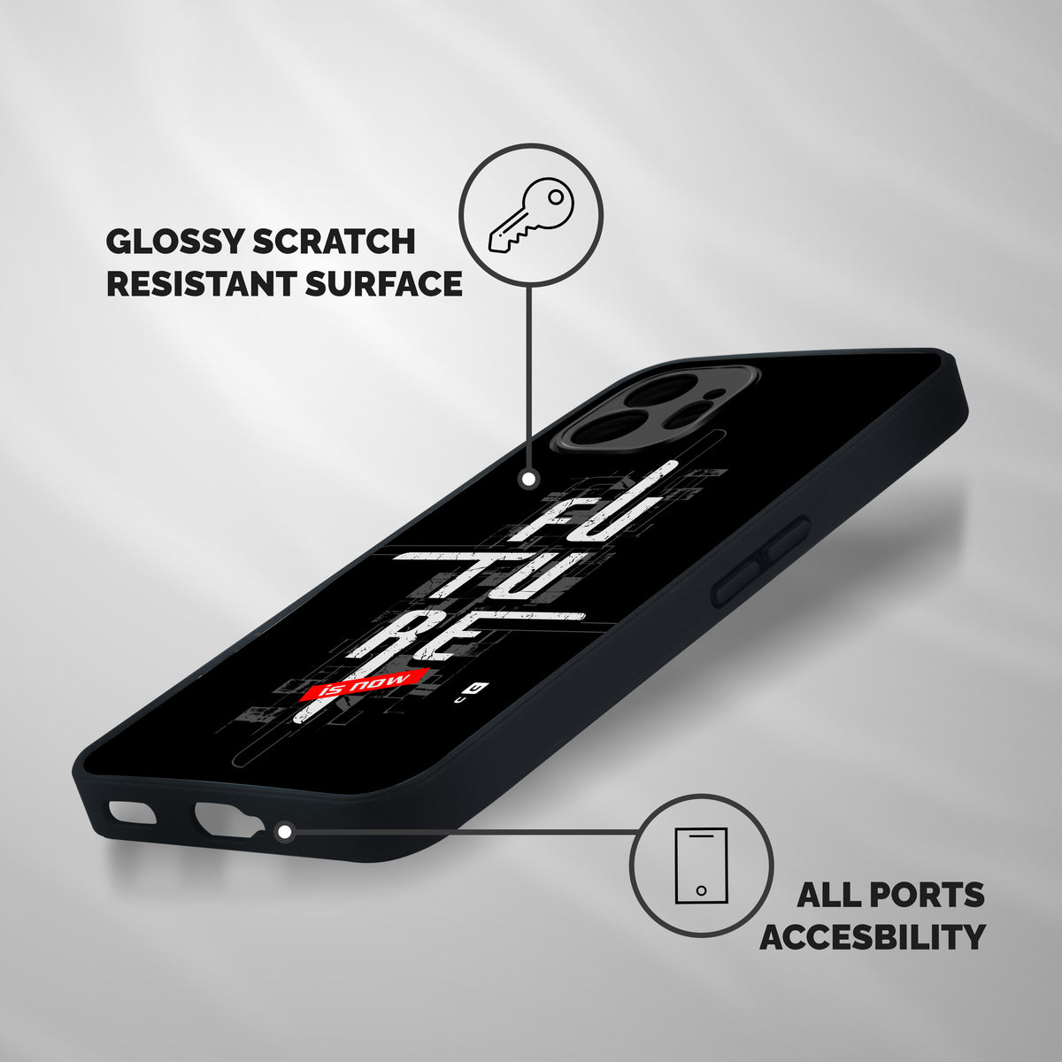 Future is Now Shockproof Hybrid Protection (Metal + TPU) Back Case Cover