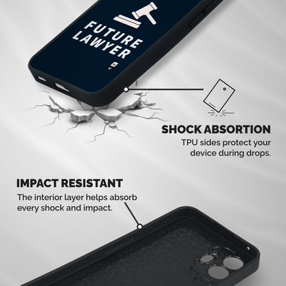 Future Lawyer Shockproof Hybrid Protection (Metal + TPU) Back Case Cover