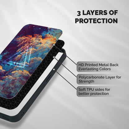 Galaxy Fuse Shockproof Hybrid Protection (Metal + TPU) Back Case Cover