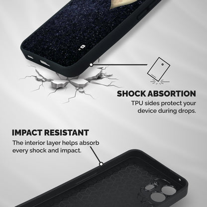 Galaxy Space Heart Shockproof Hybrid Protection (Metal + TPU) Back Case Cover