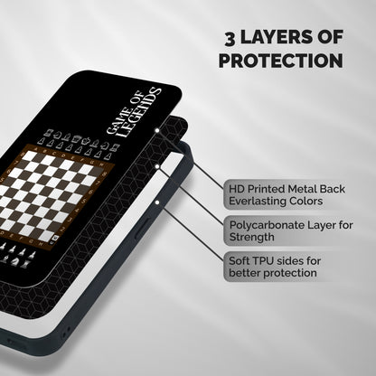 Game Of Legends Shockproof Hybrid Protection (Metal + TPU) Back Case Cover