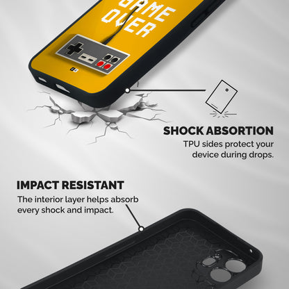Game Over Remote Shockproof Hybrid Protection (Metal + TPU) Back Case Cover