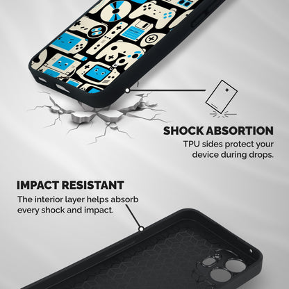 Gamers Shockproof Hybrid Protection (Metal + TPU) Back Case Cover