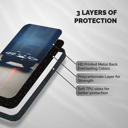 Gaming Console Shockproof Hybrid Protection (Metal + TPU) Back Case Cover