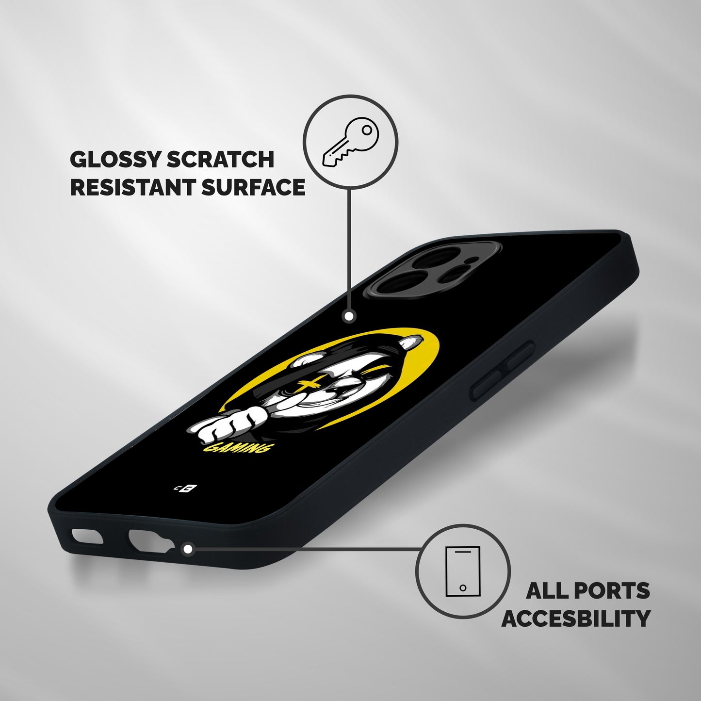 Gaming Panda Shockproof Hybrid Protection (Metal + TPU) Back Case Cover