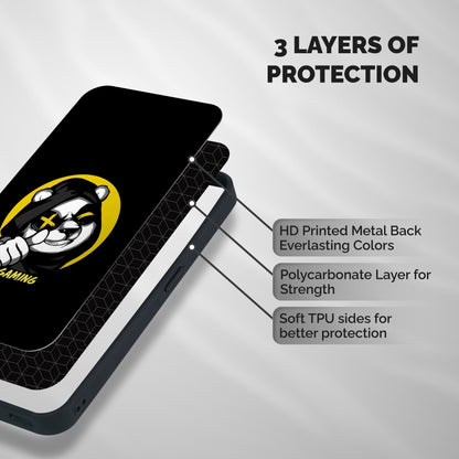 Gaming Panda Shockproof Hybrid Protection (Metal + TPU) Back Case Cover