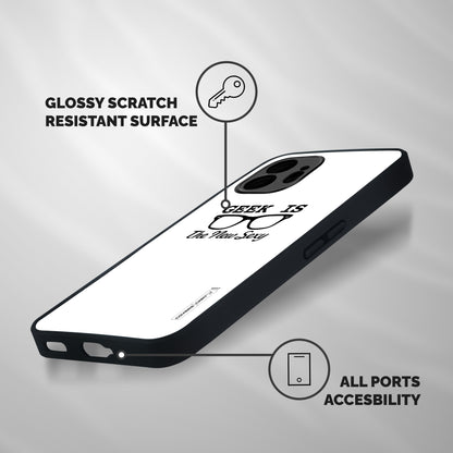 Geek Is The New Sexy Shockproof Hybrid Protection (Metal + TPU) Back Case Cover