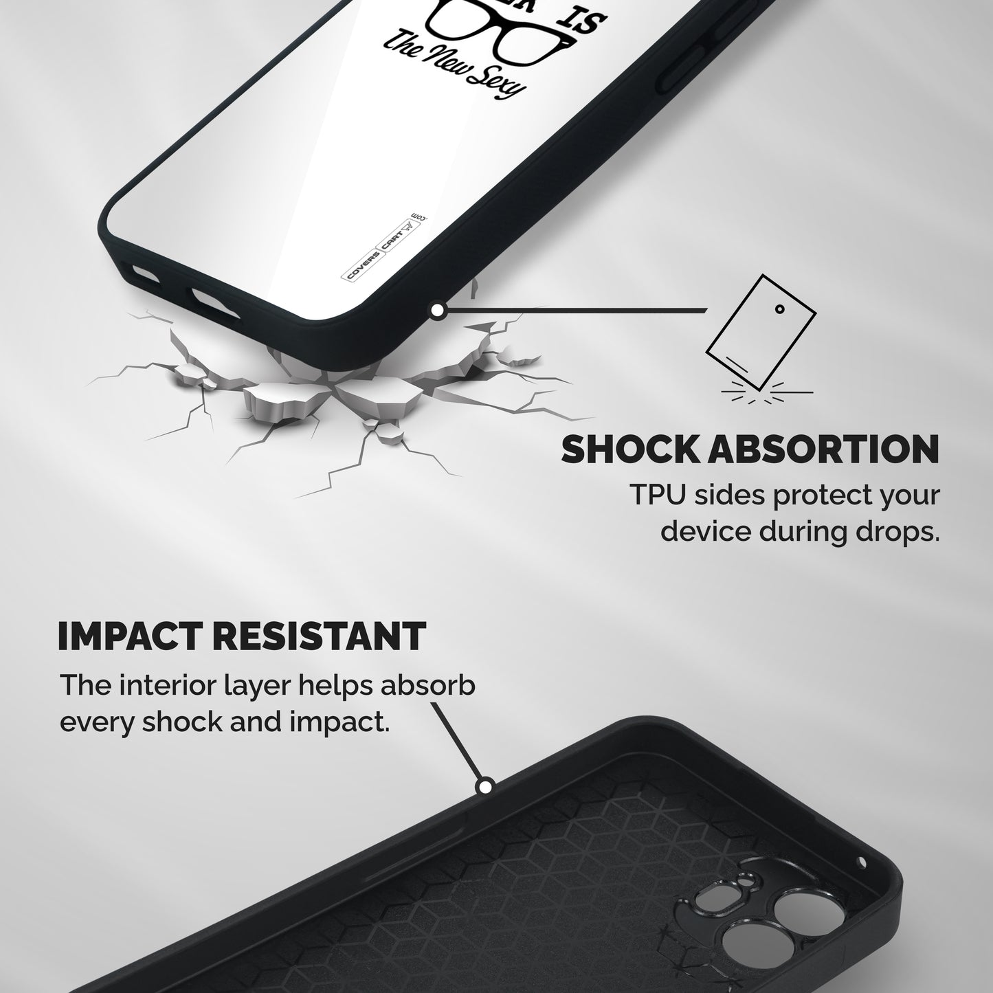 Geek Is The New Sexy Shockproof Hybrid Protection (Metal + TPU) Back Case Cover