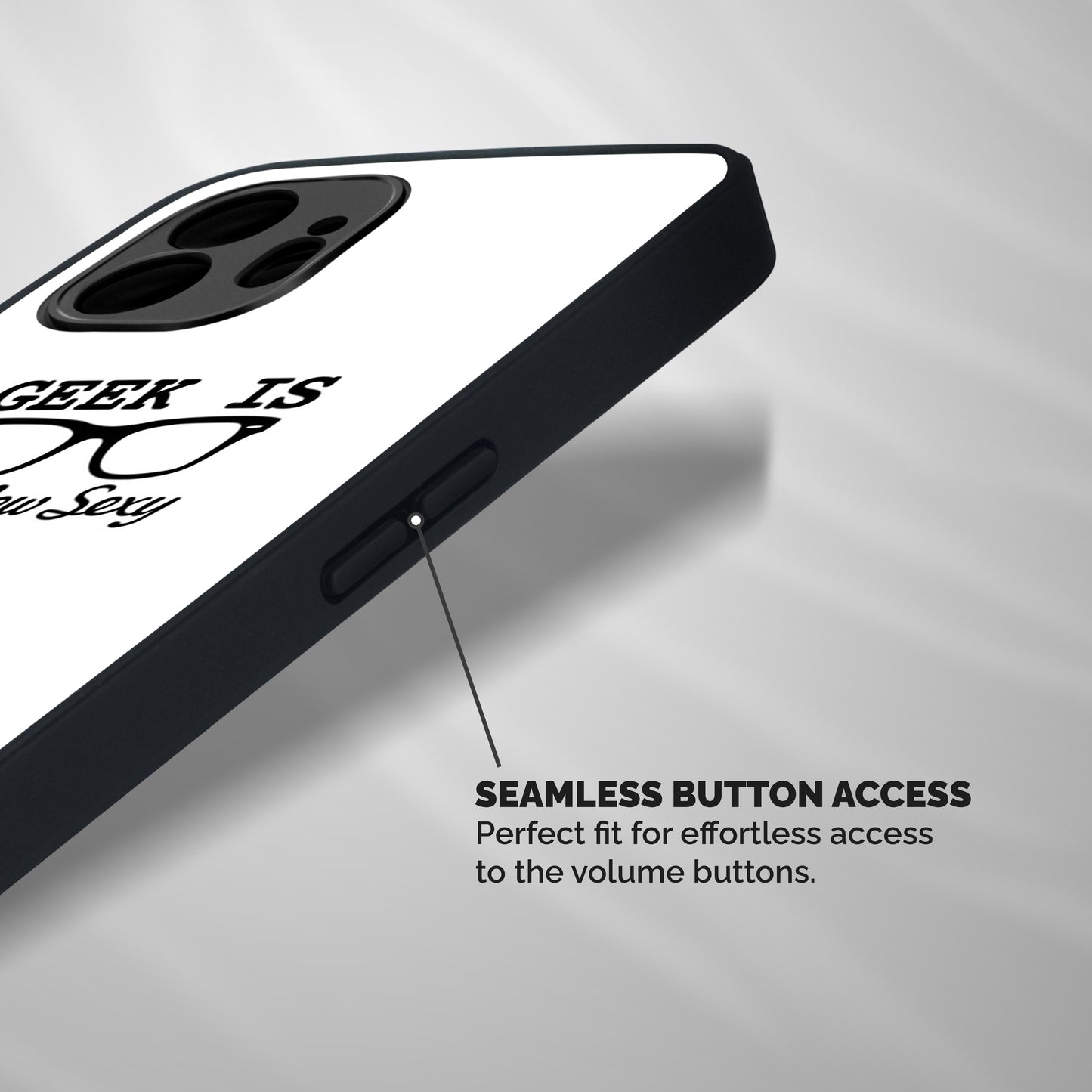 Geek Is The New Sexy Shockproof Hybrid Protection (Metal + TPU) Back Case Cover