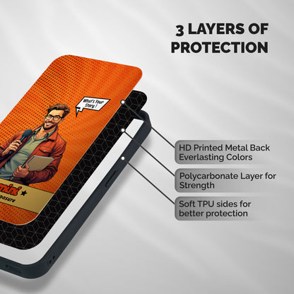 Gemini Explorer Shockproof Hybrid Protection (Metal + TPU) Back Case Cover