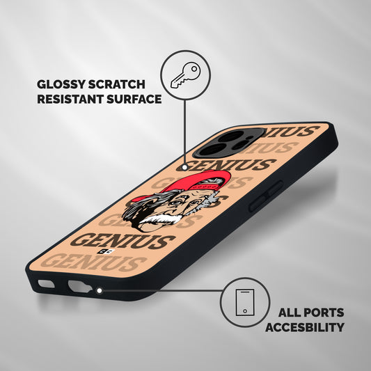 Genious Scientist Shockproof Hybrid Protection (Metal + TPU) Back Case Cover