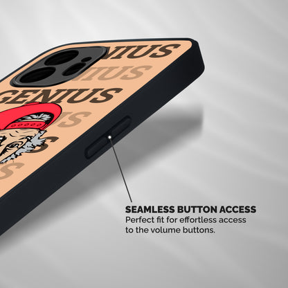 Genious Scientist Shockproof Hybrid Protection (Metal + TPU) Back Case Cover