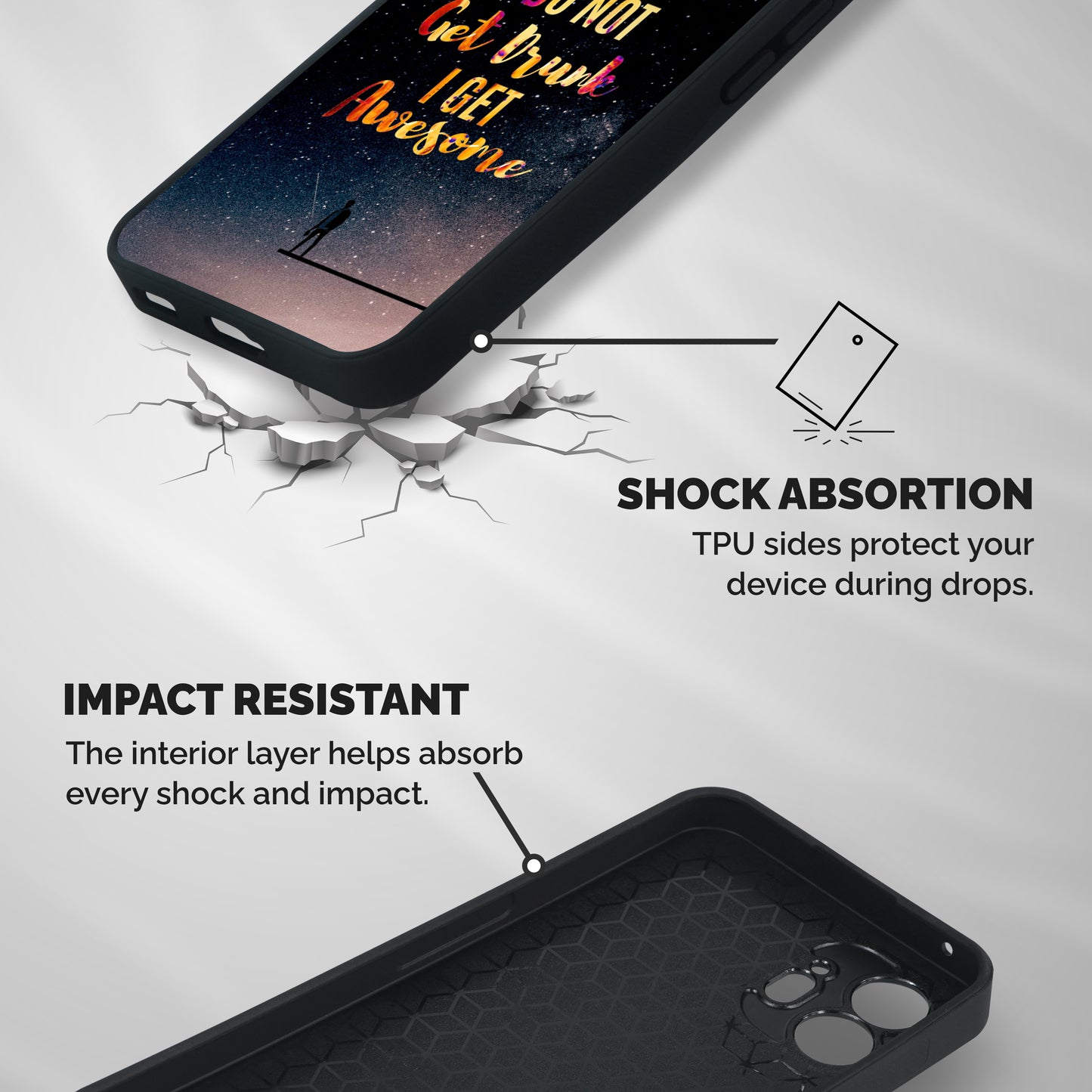 Get Awesome Shockproof Hybrid Protection (Metal + TPU) Back Case Cover
