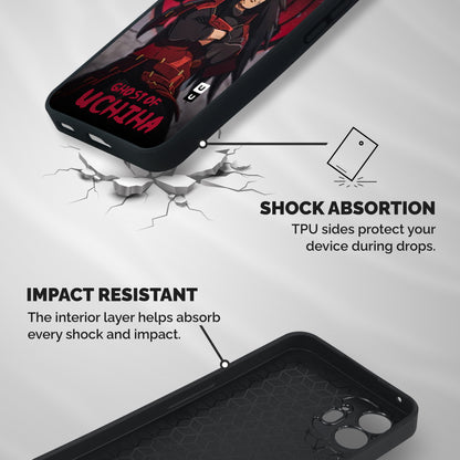 Ghost Of Uchiha Shockproof Hybrid Protection (Metal + TPU) Back Case Cover