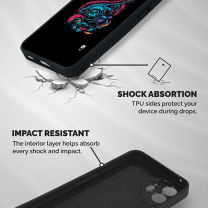 Ghost Tails Shockproof Hybrid Protection (Metal + TPU) Back Case Cover