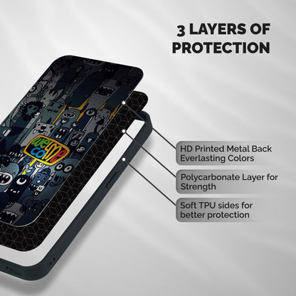 Ghost Welcome Shockproof Hybrid Protection (Metal + TPU) Back Case Cover