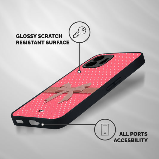 Gift Ribbon Shockproof Hybrid Protection (Metal + TPU) Back Case Cover