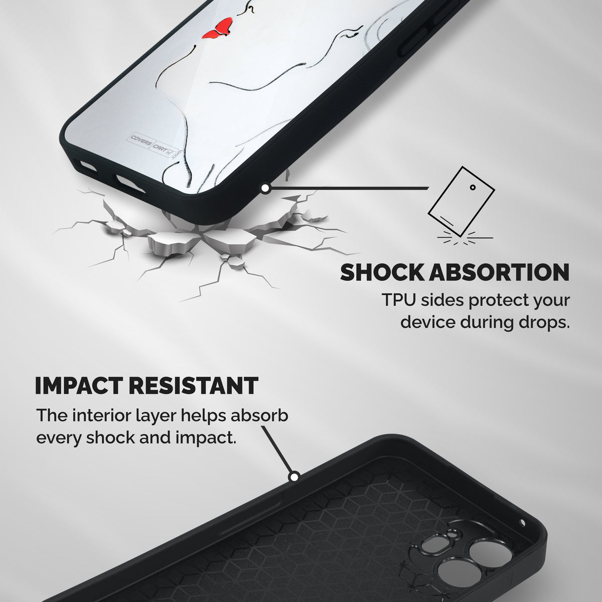Girl in Red Lipstick Shockproof Hybrid Protection (Metal + TPU) Back Case Cover