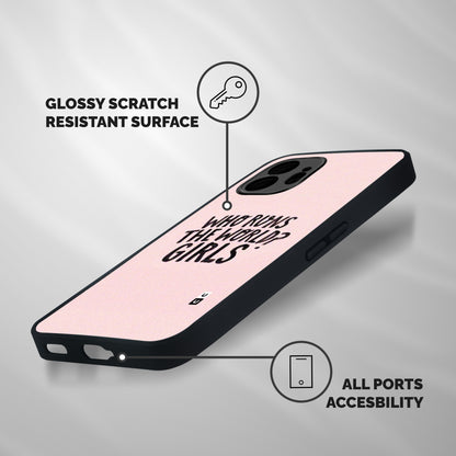 Girls World Shockproof Hybrid Protection (Metal + TPU) Back Case Cover