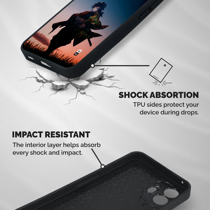 Giyu Tomioka Stance Shockproof Hybrid Protection (Metal + TPU) Back Case Cover