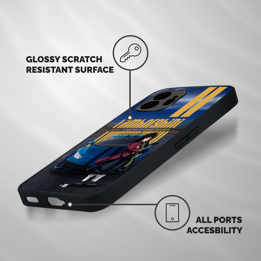 Giyu Tomioka Supercar Shockproof Hybrid Protection (Metal + TPU) Back Case Cover