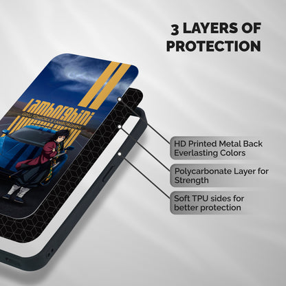 Giyu Tomioka Supercar Shockproof Hybrid Protection (Metal + TPU) Back Case Cover