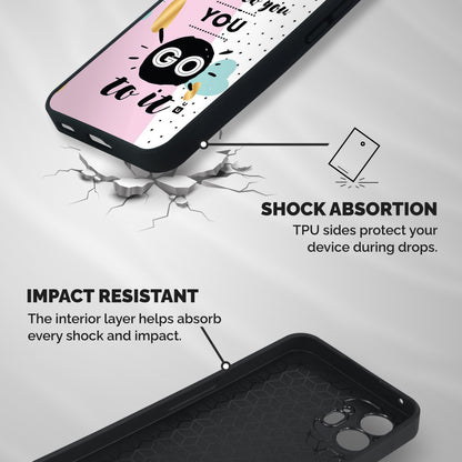 Go To Success Shockproof Hybrid Protection (Metal + TPU) Back Case Cover