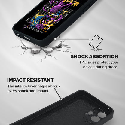 God Of Destruction Shockproof Hybrid Protection (Metal + TPU) Back Case Cover