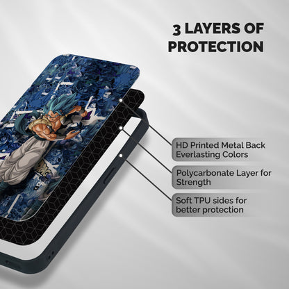Gogeta Stance Shockproof Hybrid Protection (Metal + TPU) Back Case Cover